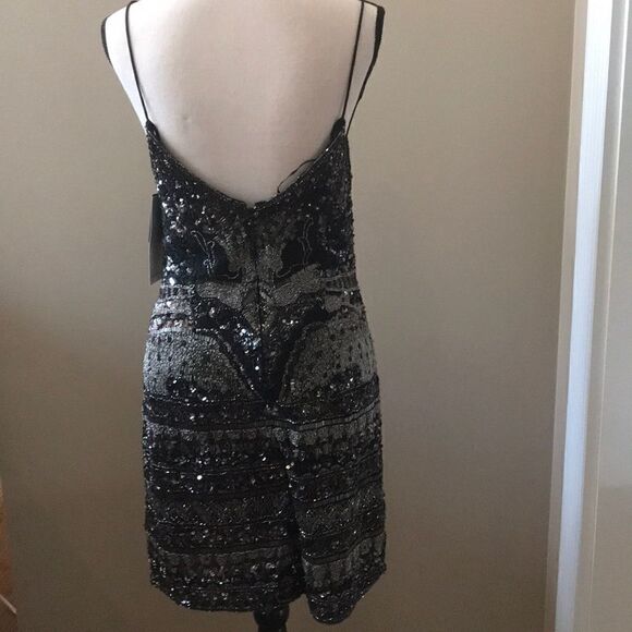 THEIA COUTURE BEADED COCKTAIL DRESS - Picture 4 of 8